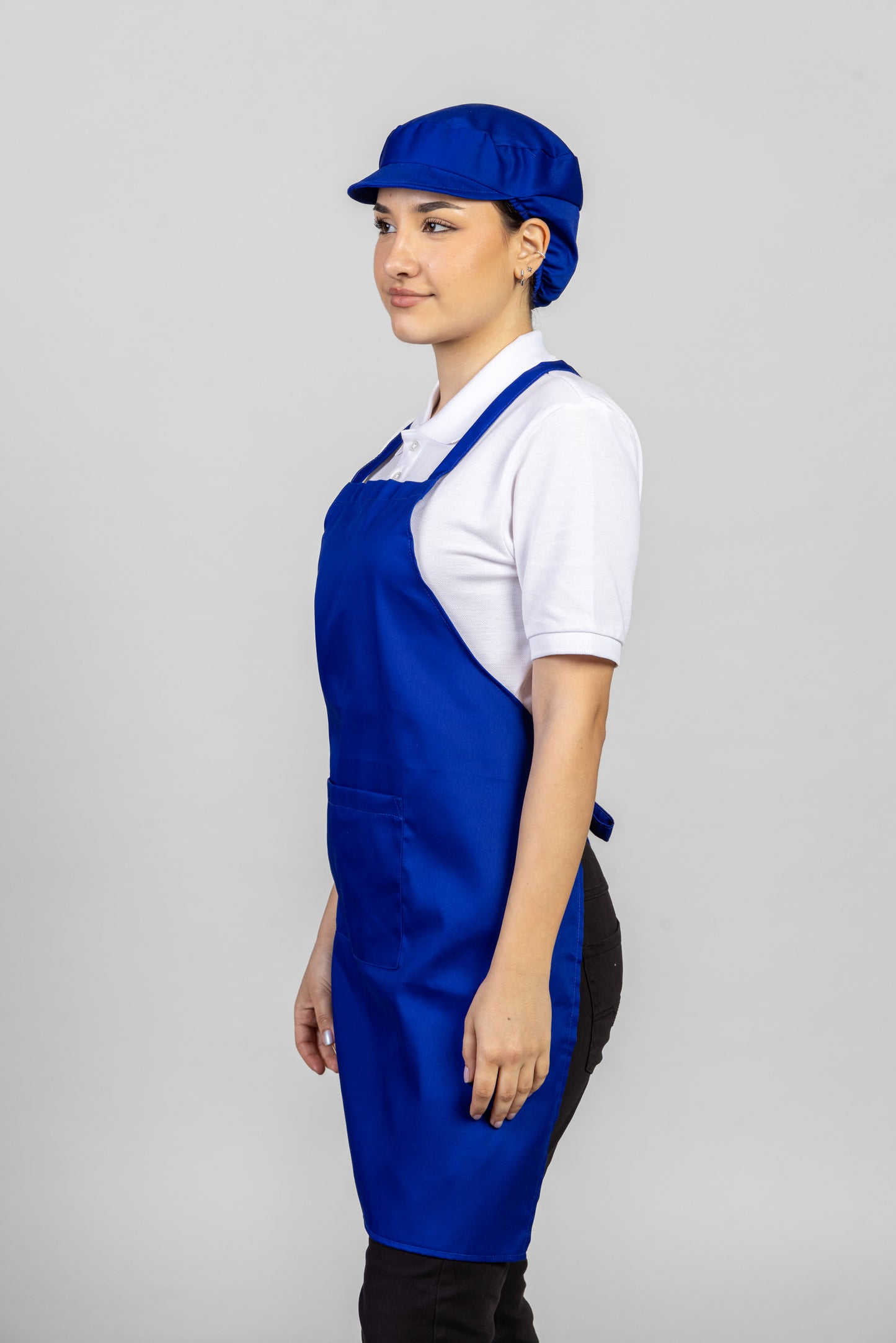 Uniforme cofetarie horeca vanzatoare set boneta si sort cu pietar