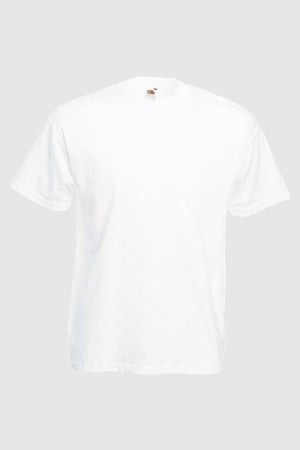 Tricou alb unisex bumbac 160g Valueweight