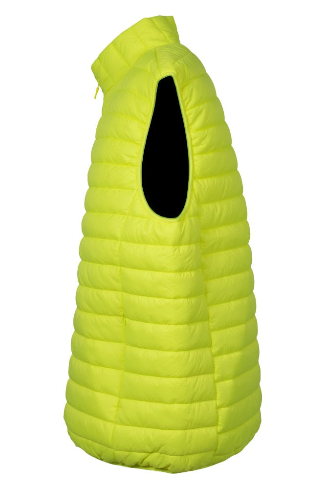 Vesta matlasata galben fluo unisex din fas CarryLite