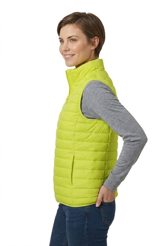 Vesta matlasata galben fluo unisex din fas CarryLite