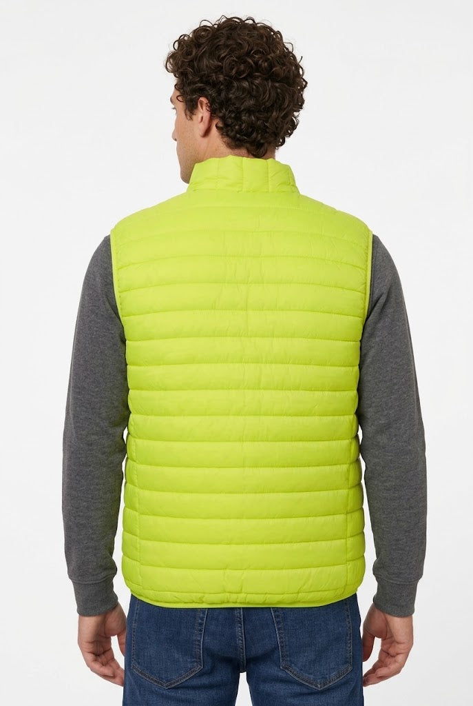 Vesta matlasata galben fluo unisex din fas CarryLite