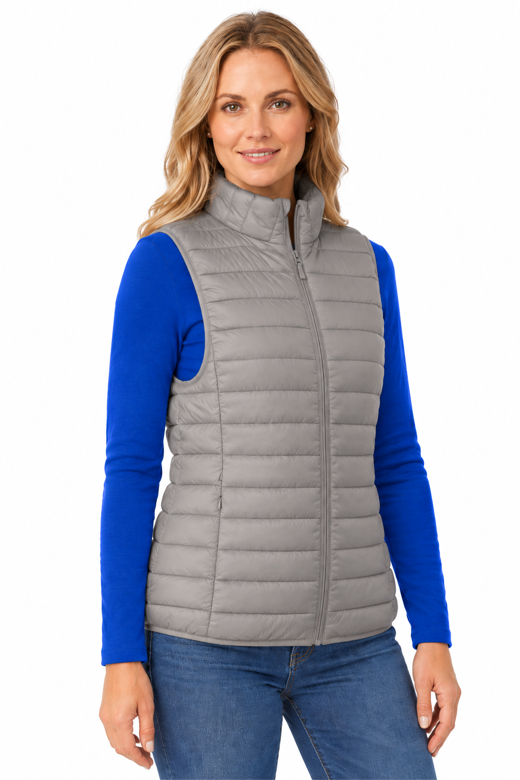 Vesta matlasata gri unisex din fas CarryLite