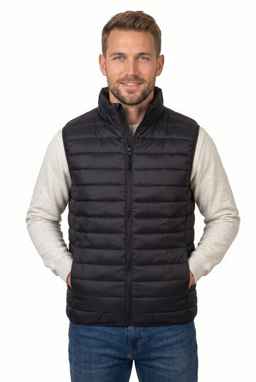 Vesta matlasata neagra unisex din fas CarryLite