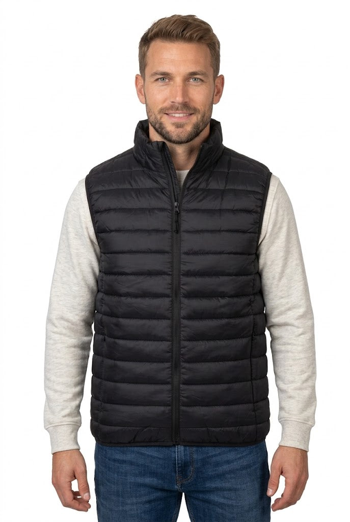 Vesta matlasata neagra unisex din fas CarryLite