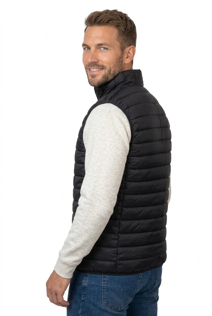 Vesta matlasata neagra unisex din fas CarryLite