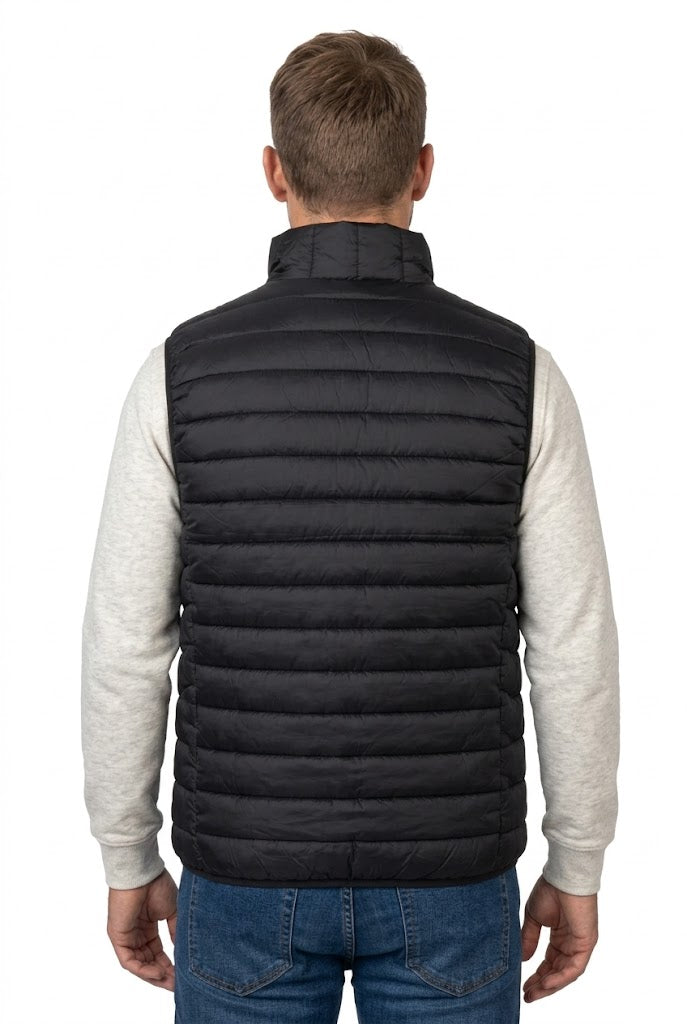 Vesta matlasata neagra unisex din fas CarryLite